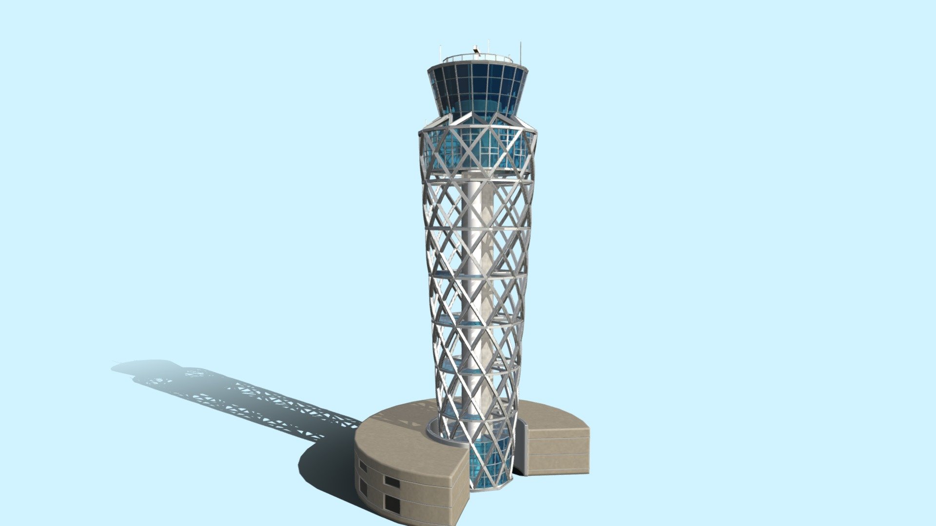 Air Traffic Control Tower 3d model