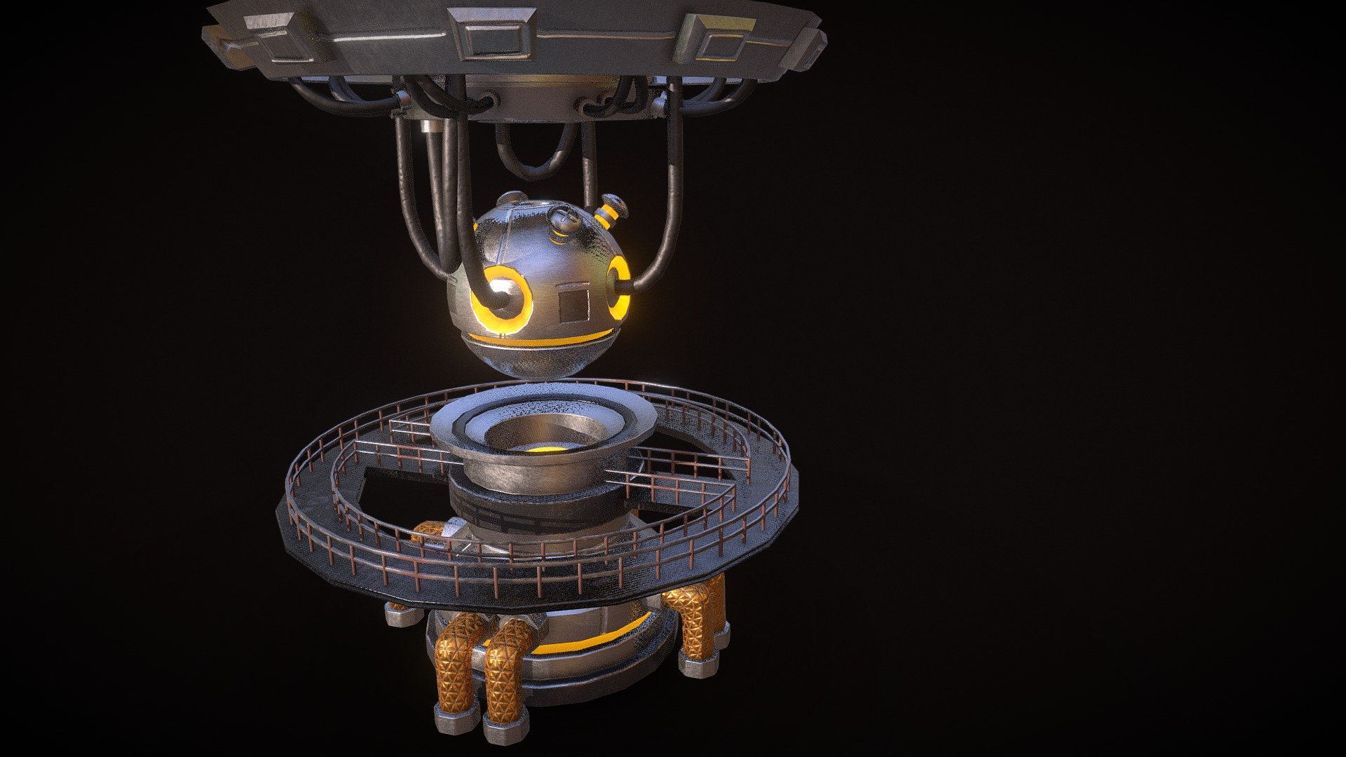 Sci-Fi Core Reactor 3d model