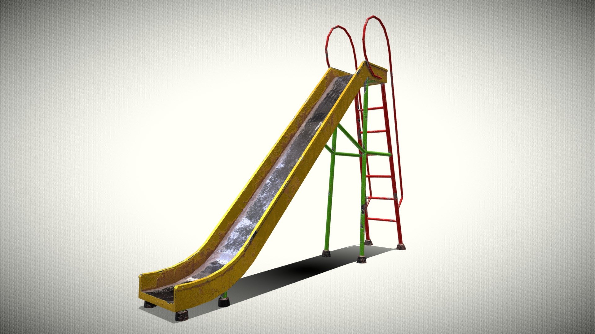 Slide Old Metal 3d model