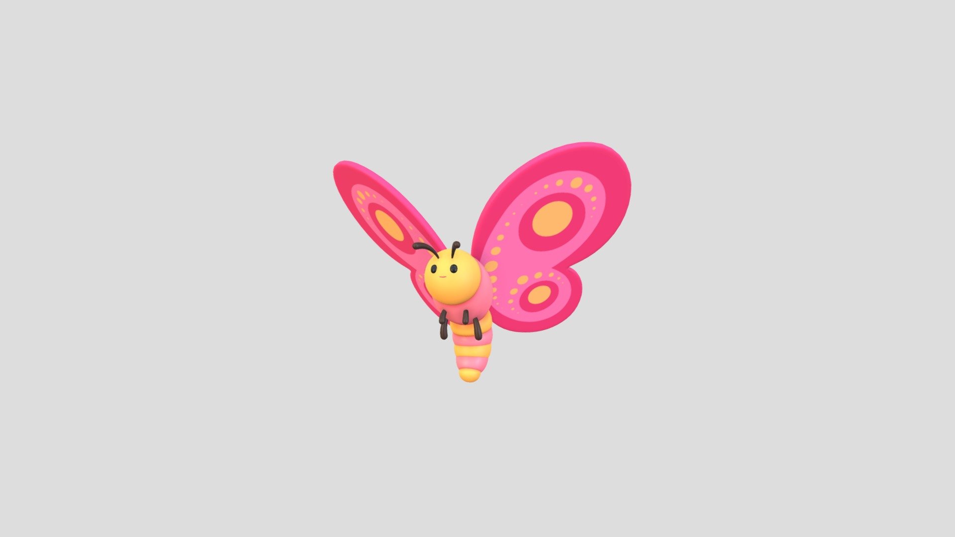 Character203 Butterfly 3d model