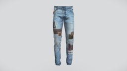 AMIRI Skinny Patchwork Jeans