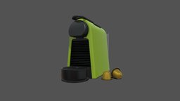 Coffee Machine Nespresso Essenza Mini (Animated)