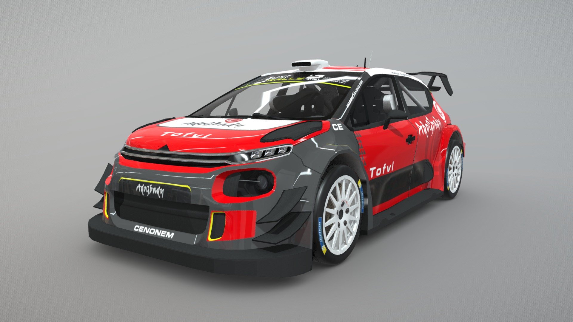 Rally Car Pro 3 3d model