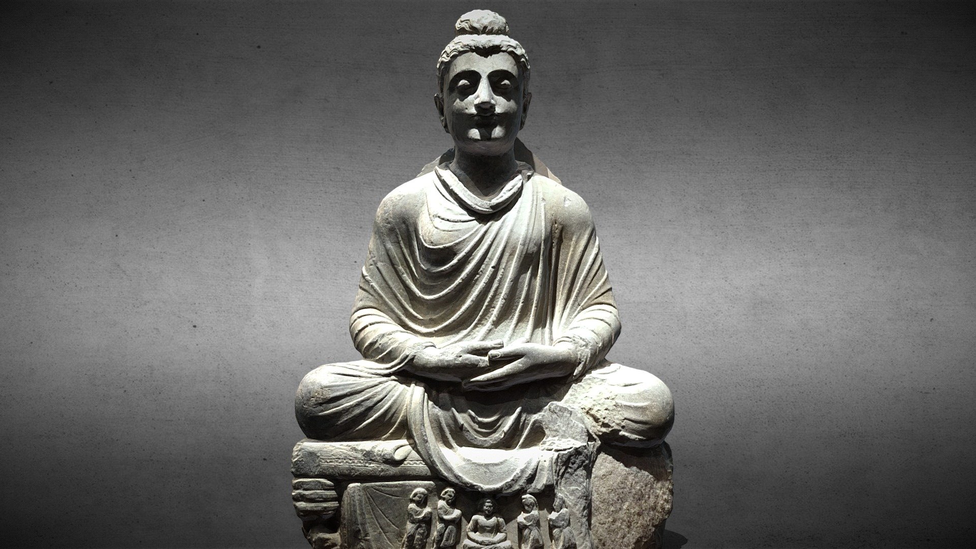 seated buddha 3d model