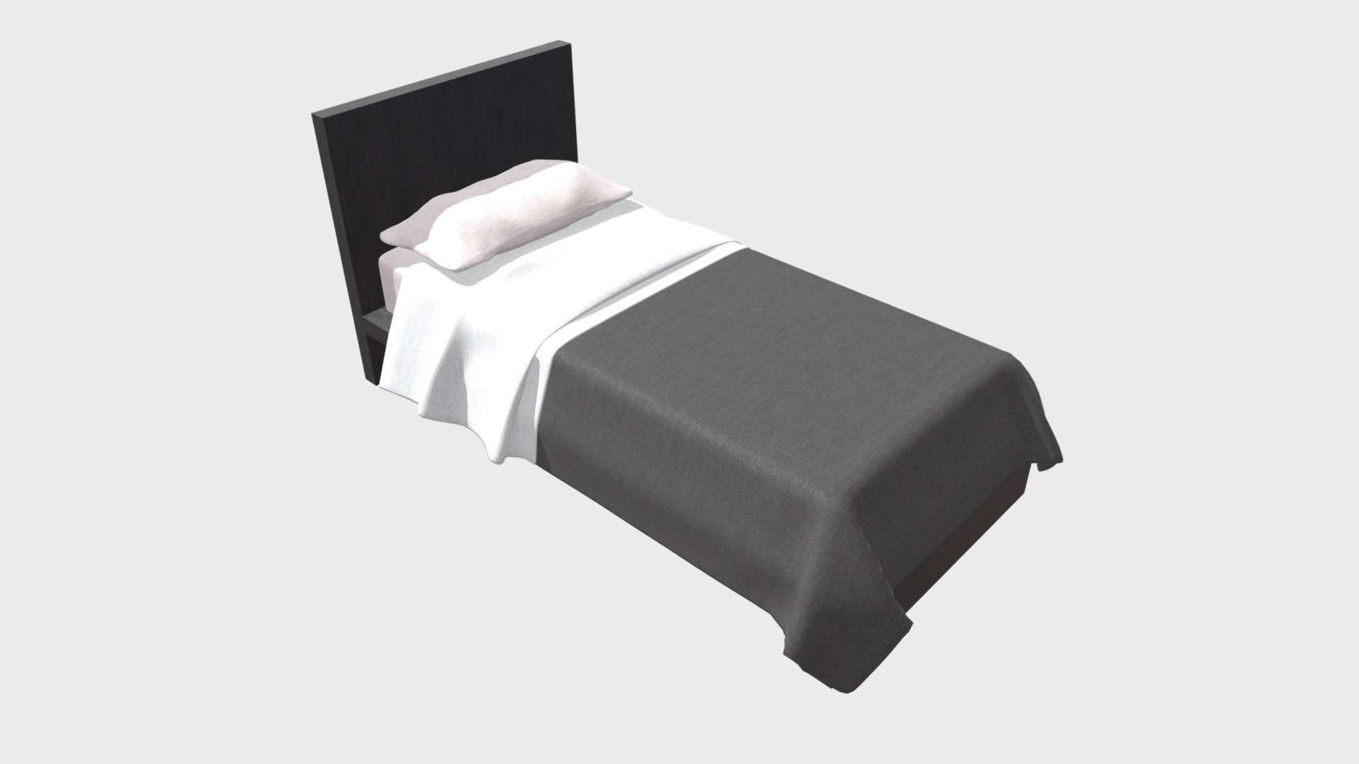 Single bed 3d model