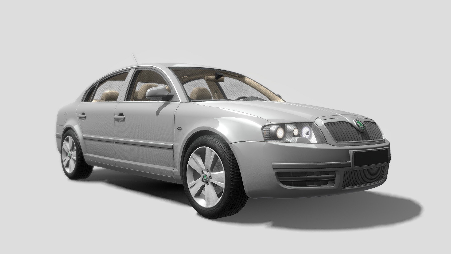 Skoda Salooncar Model 3d model