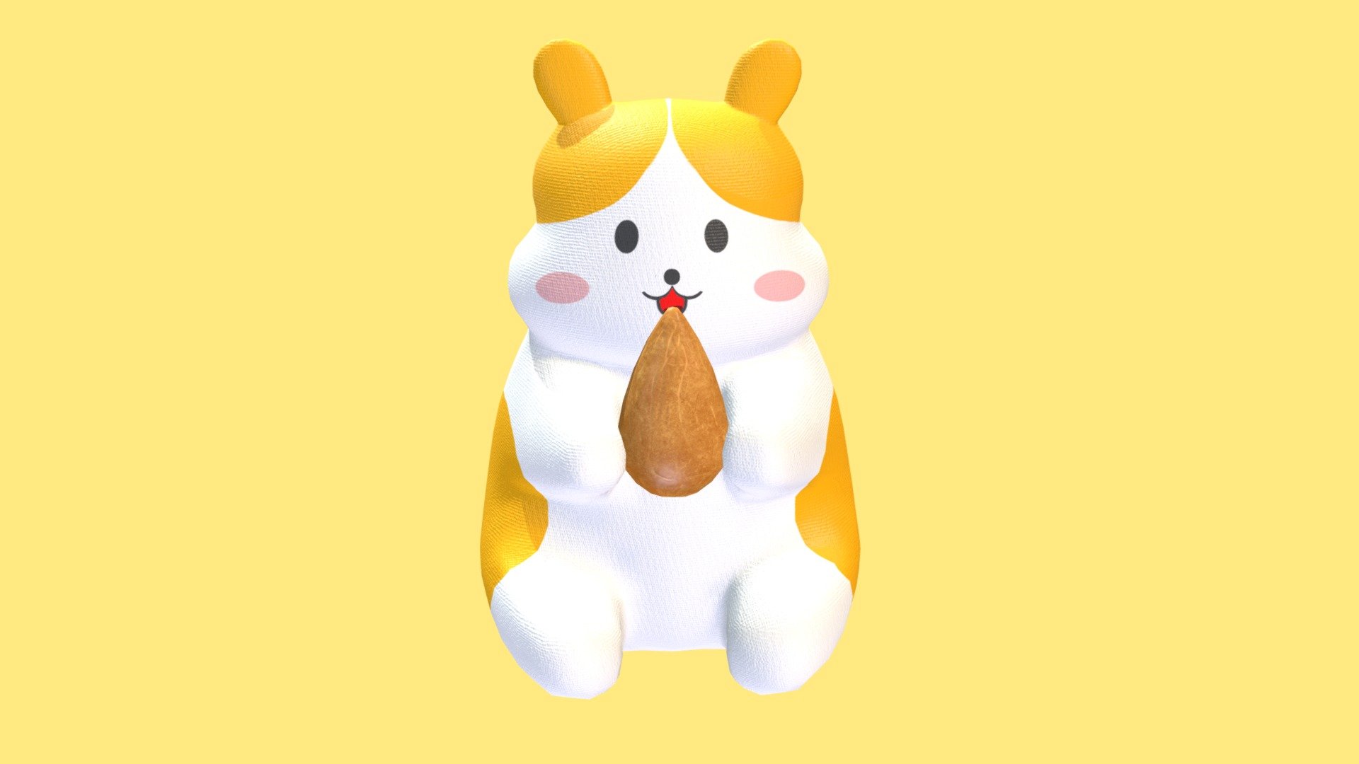 Cute toy of hamster (LP) 3d model