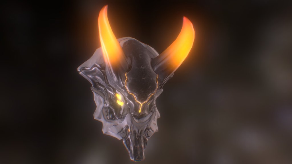 Warframe Head Oni Skin 3d model