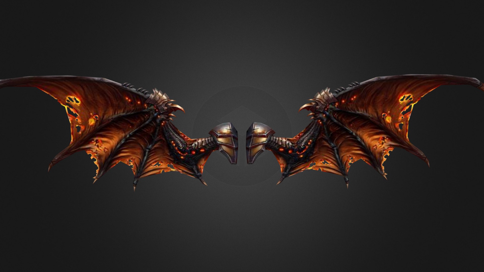 evil wings 3d model