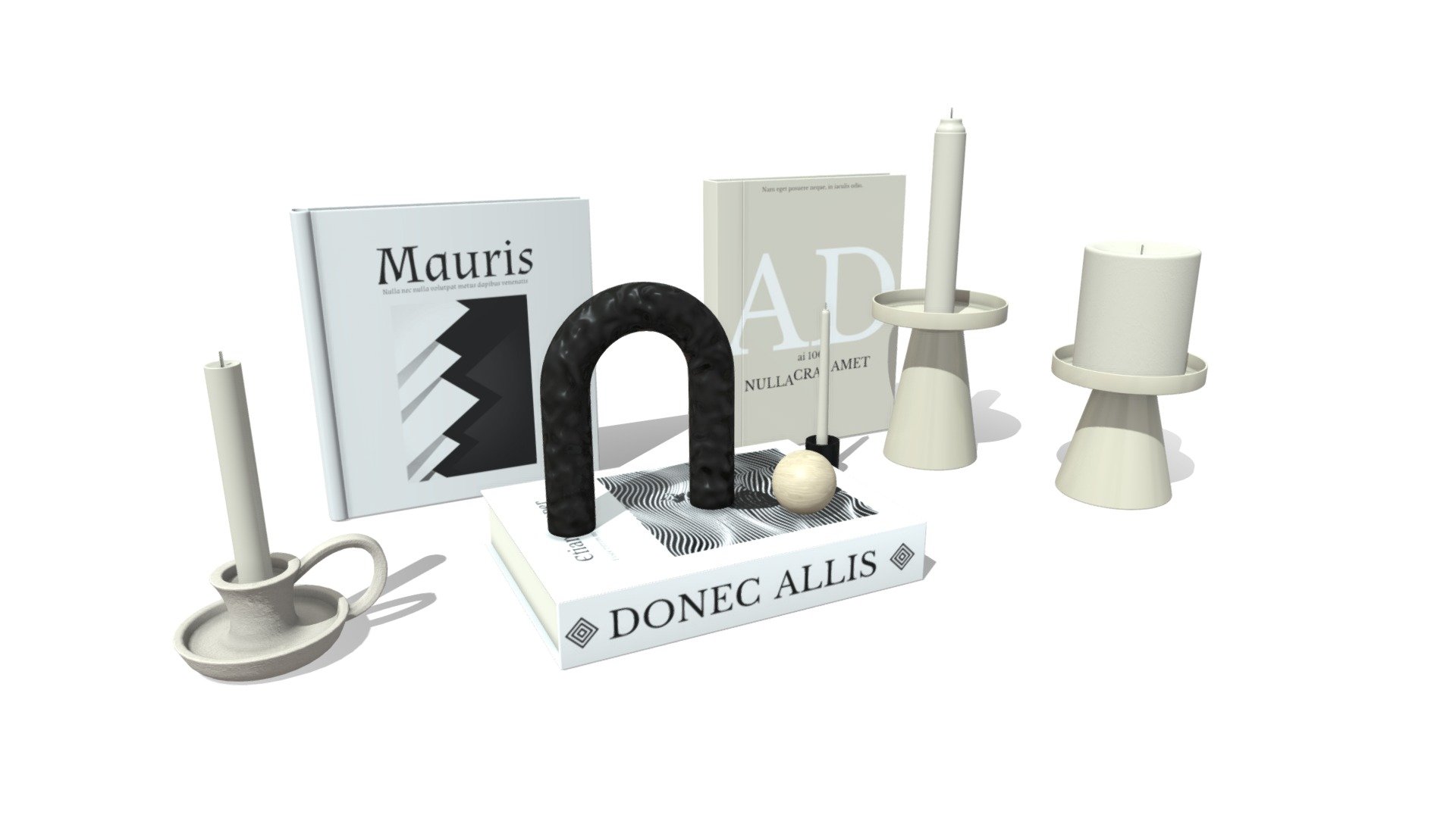 DECOR SET 3d model