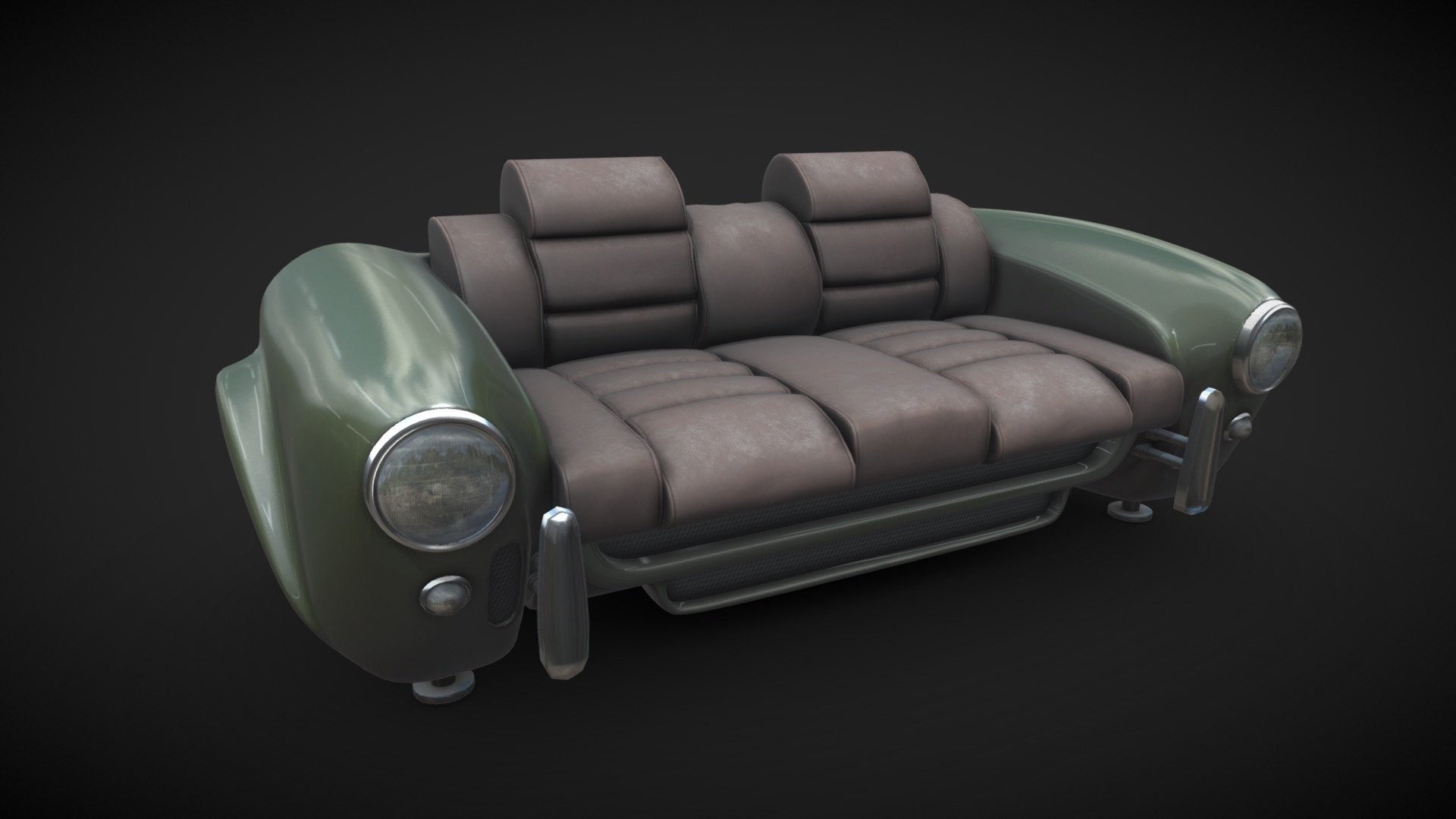 Car sofa 3d model