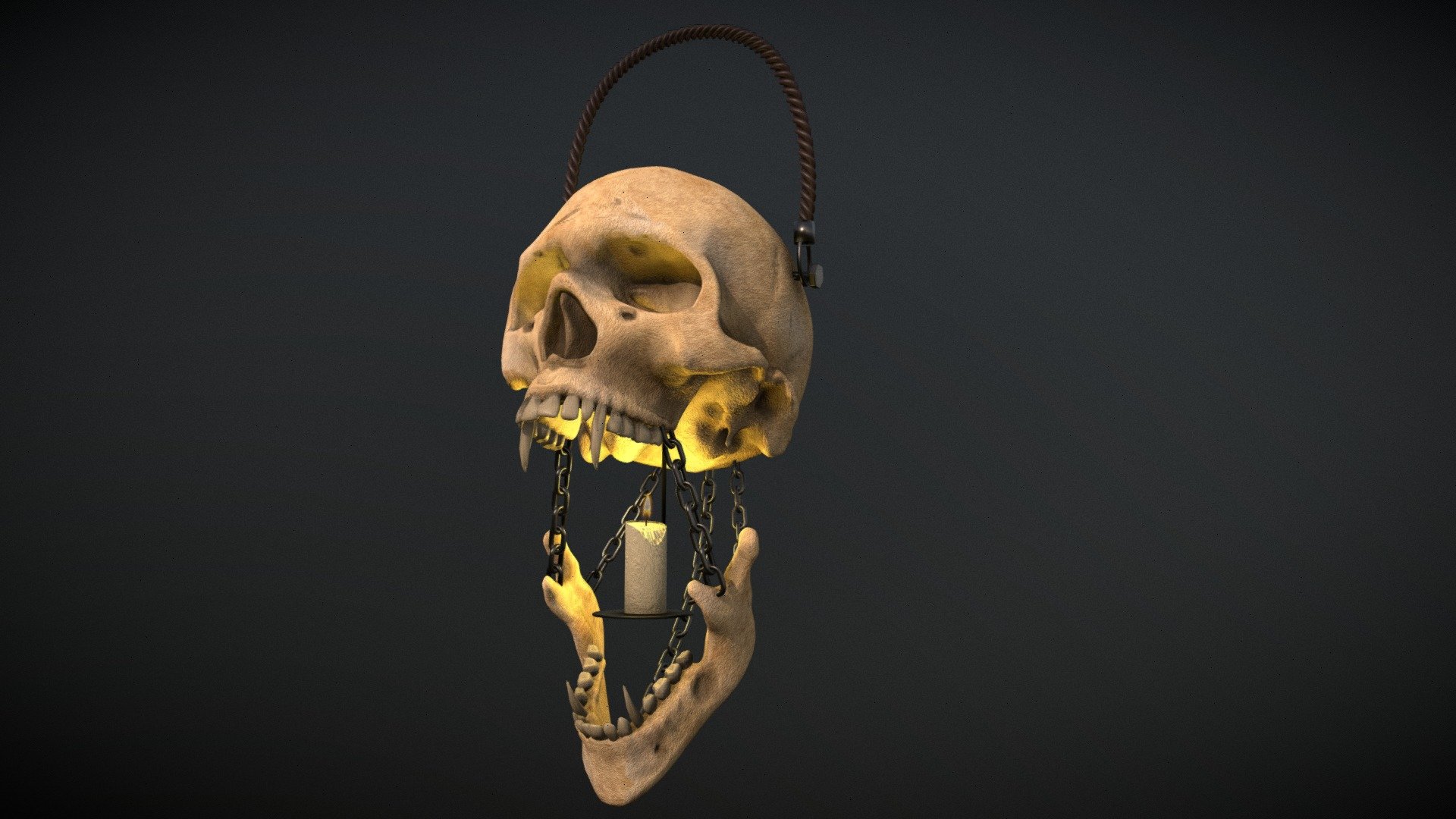 Skull lantern 3d model