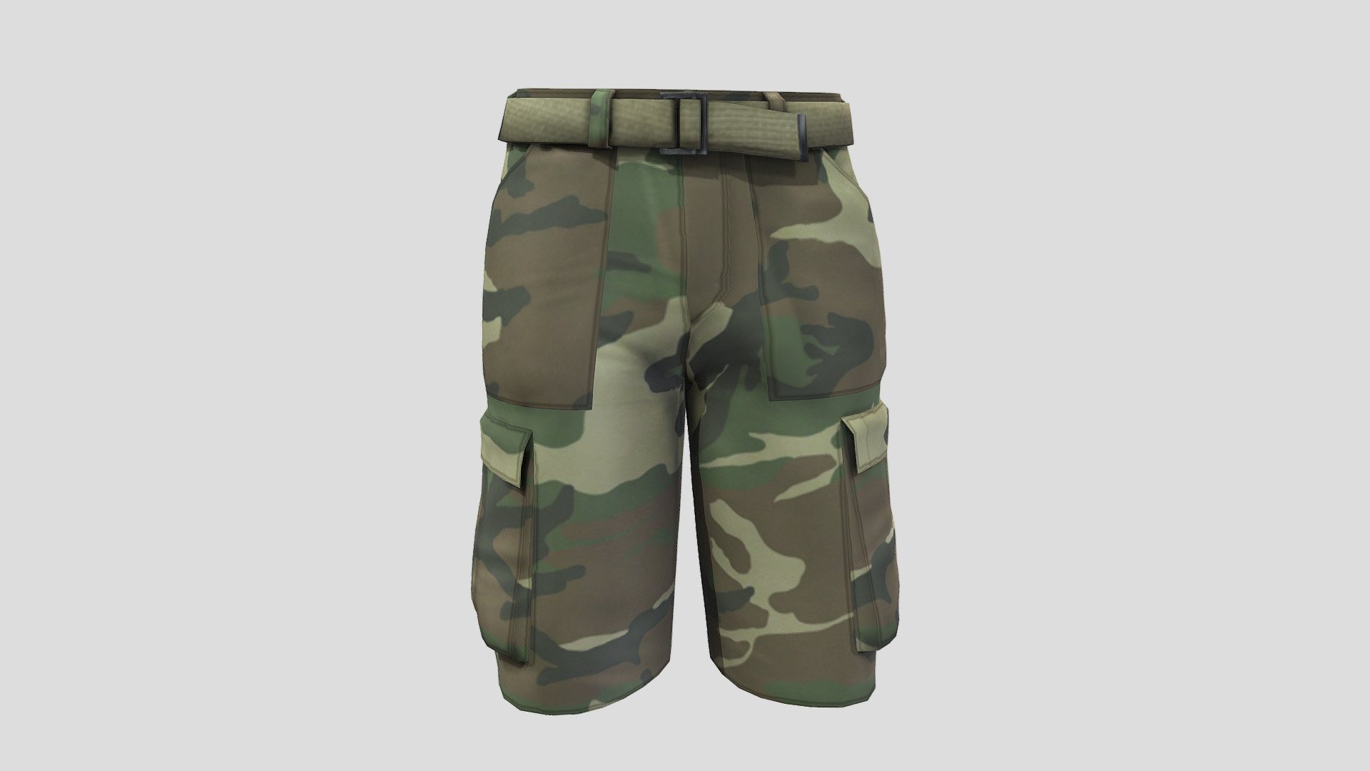 Mens Cargo Shorts 3d model