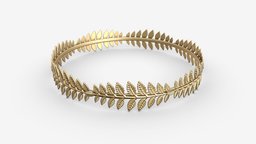 Olive Branch Headband Gold Crown