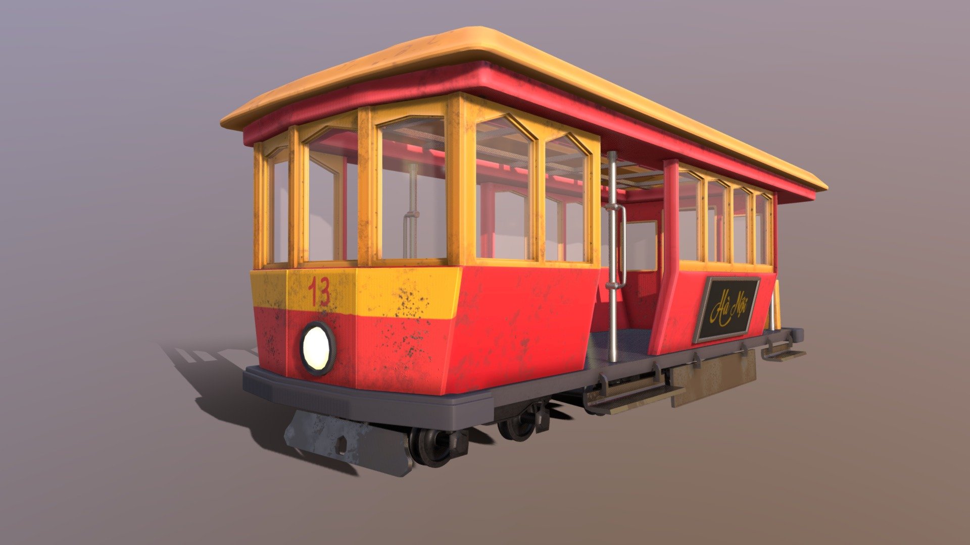 Stylized Train 3d model