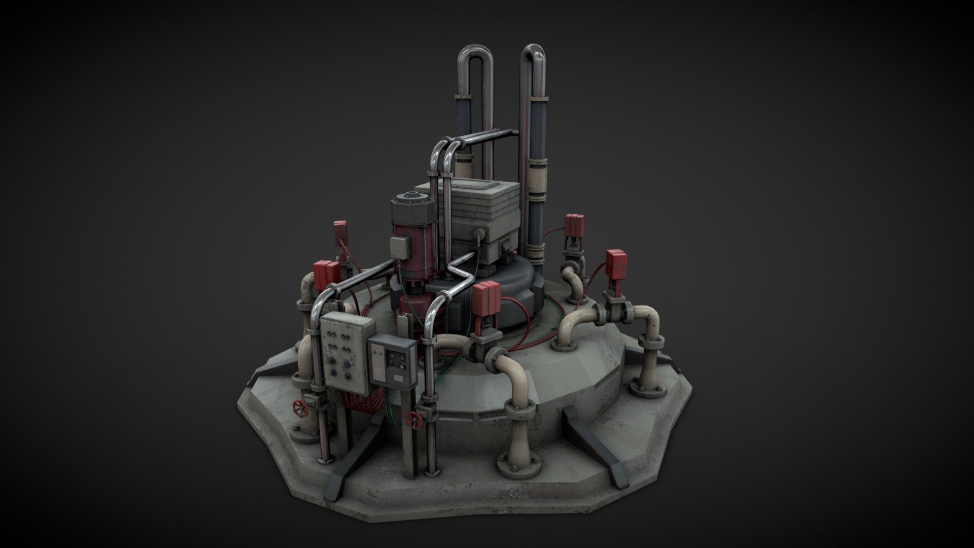 Machinery device 3d model