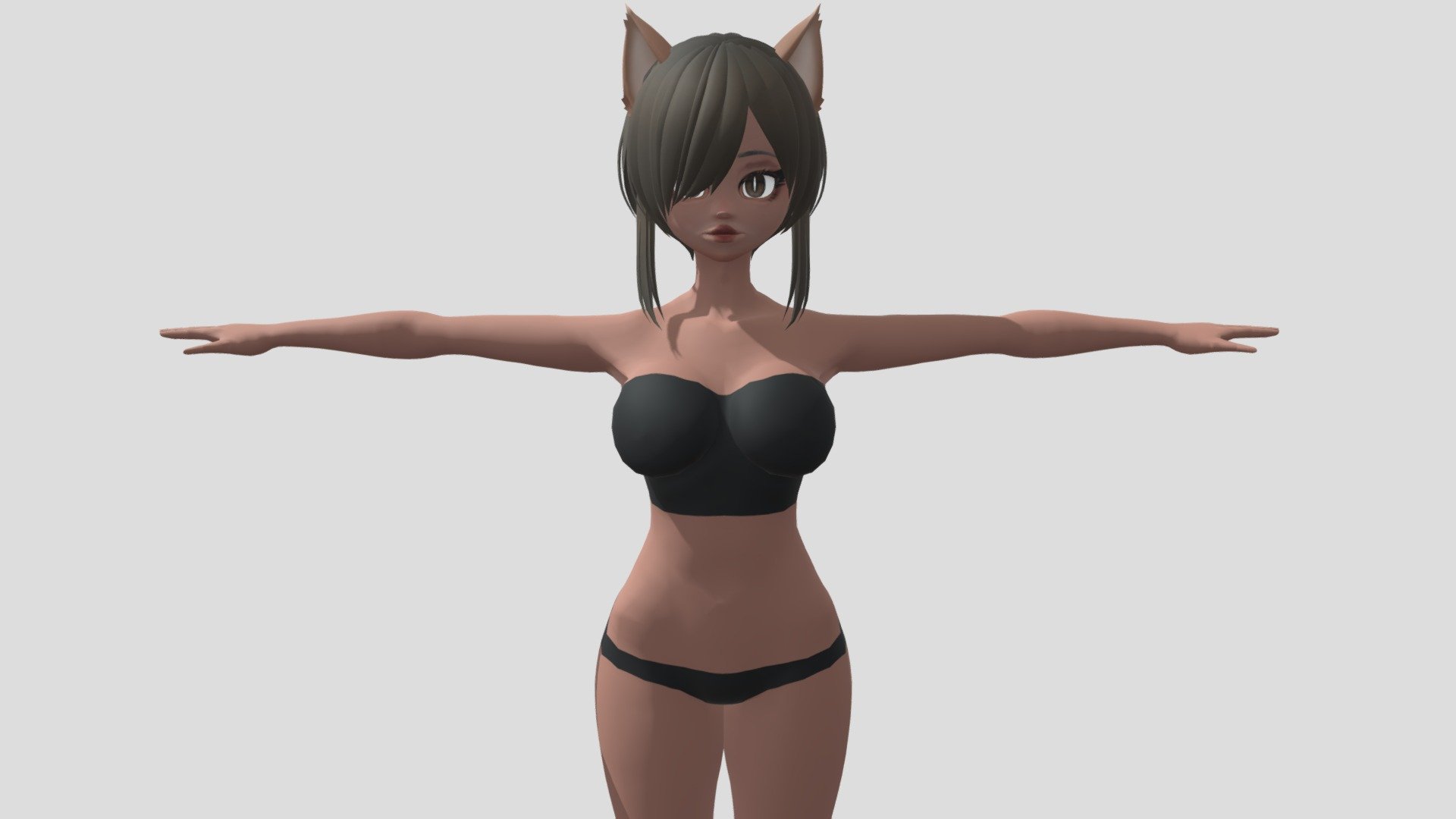 【Anime Character / alex94i60】Wolf Female (V2) 3d model