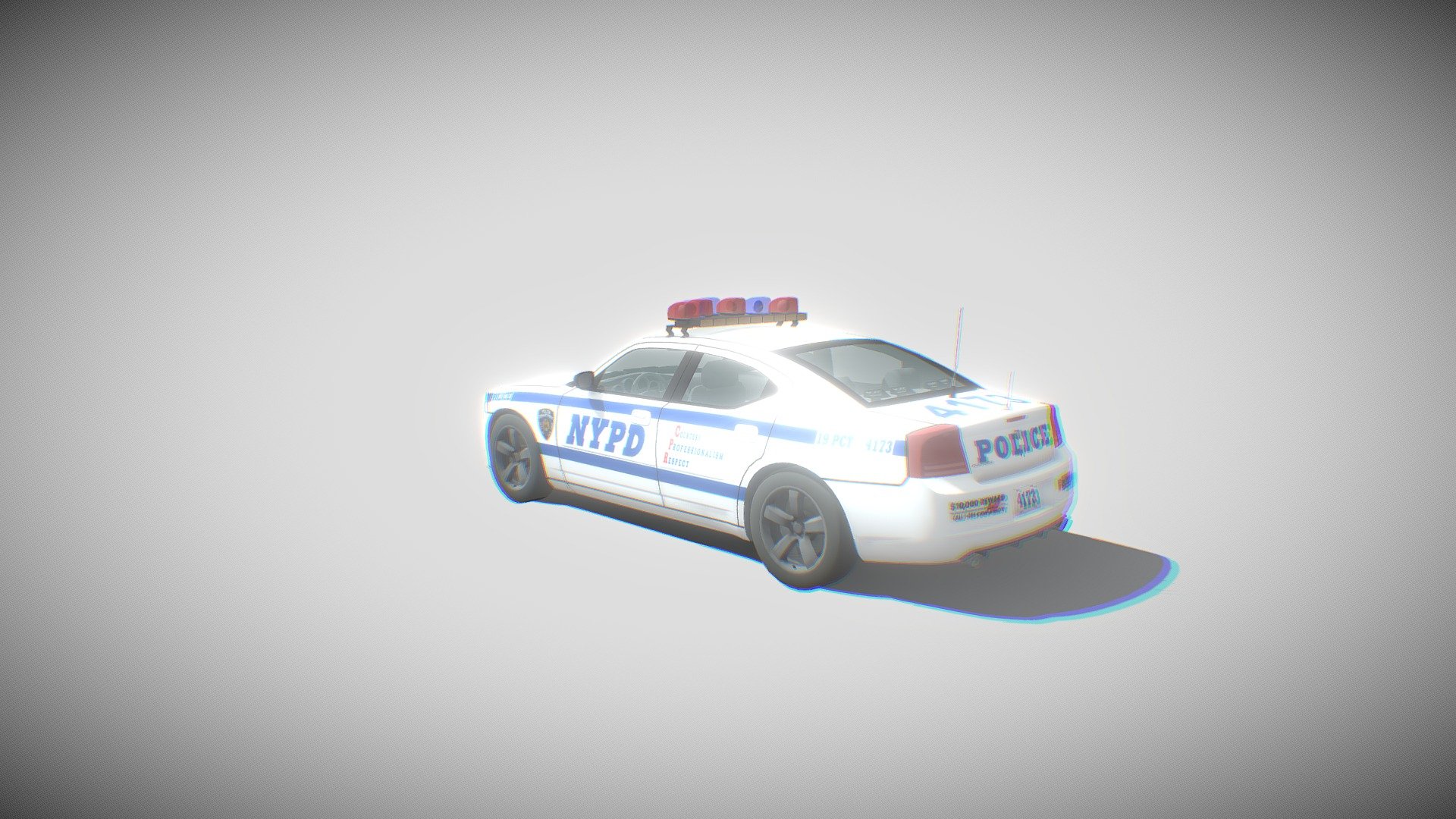 Dodge Charger Police NYPD 3d model