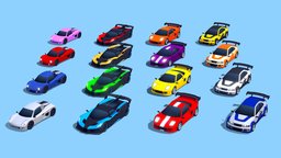 March 2023, Low Poly Cars