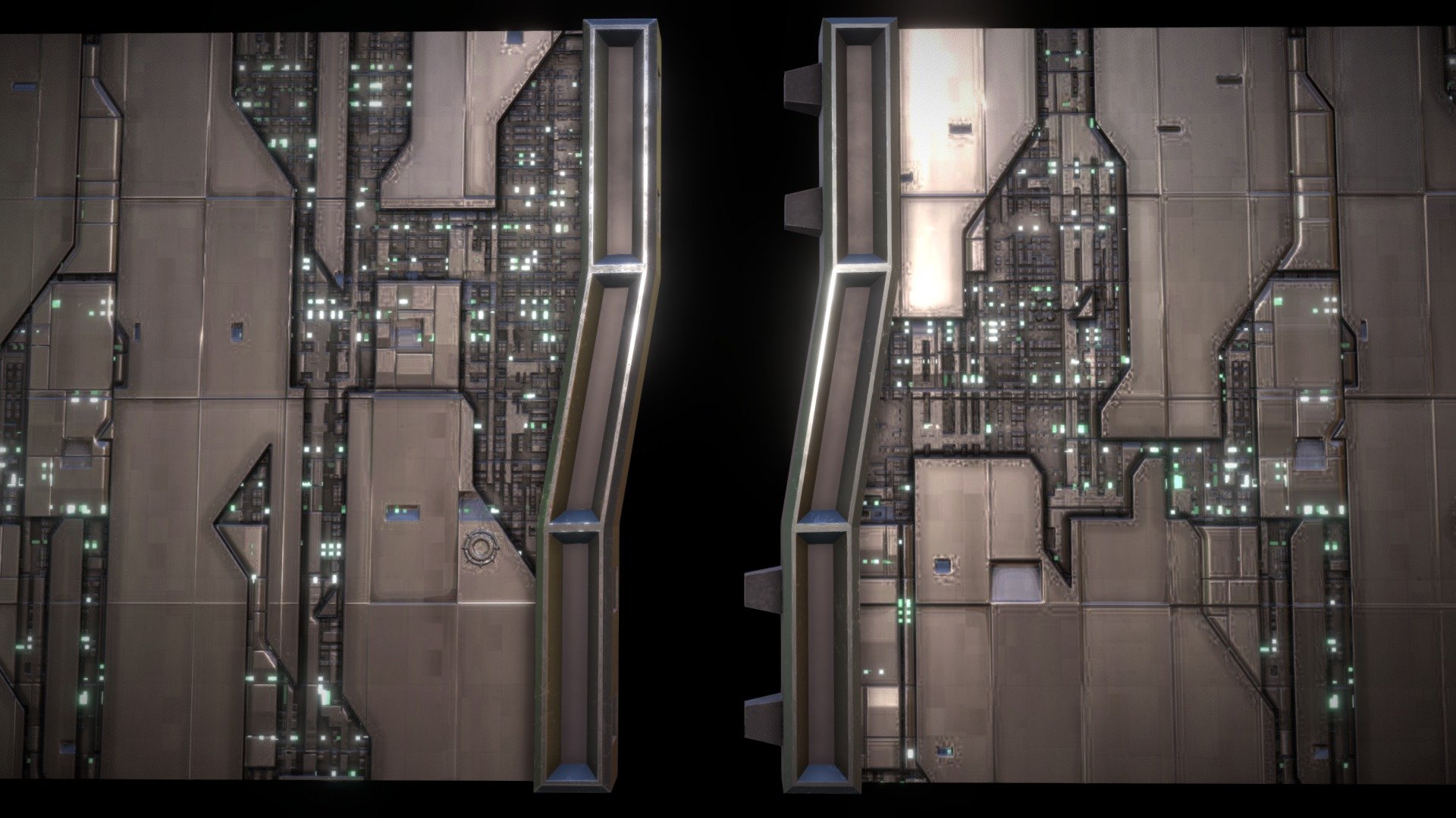 Tech Doors 3d model