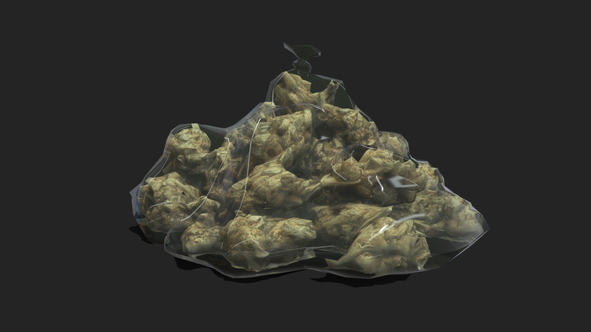 Large Weed Pouch 3d model