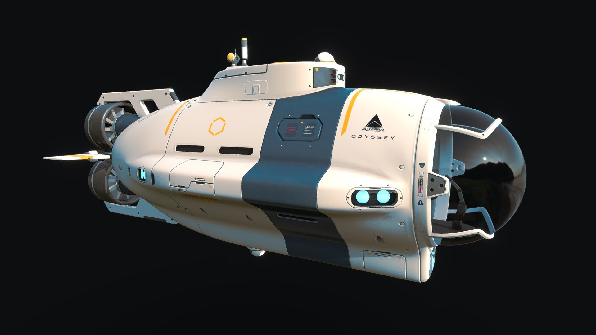 Subnautica Concept: Odyssey Science Sub 3d model