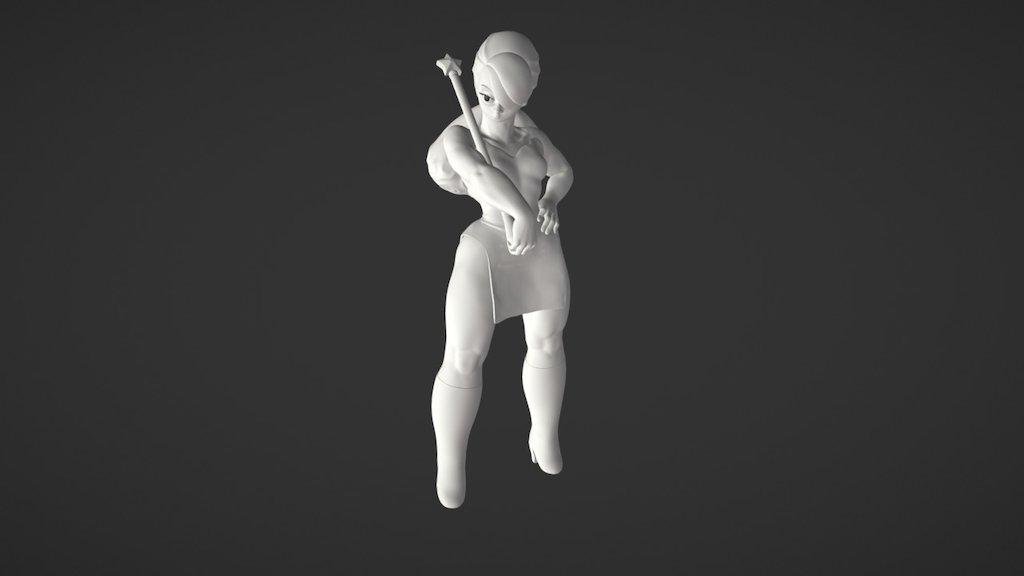 Strong Girl 3d model