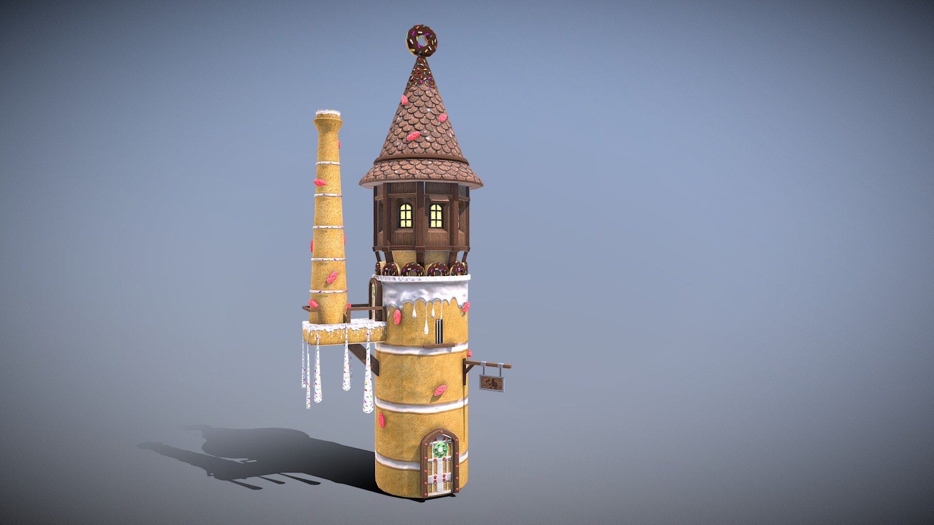 Cake Tower 3d model