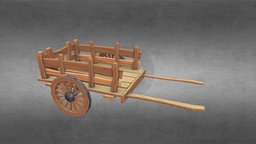 Stylized Wooden Cart