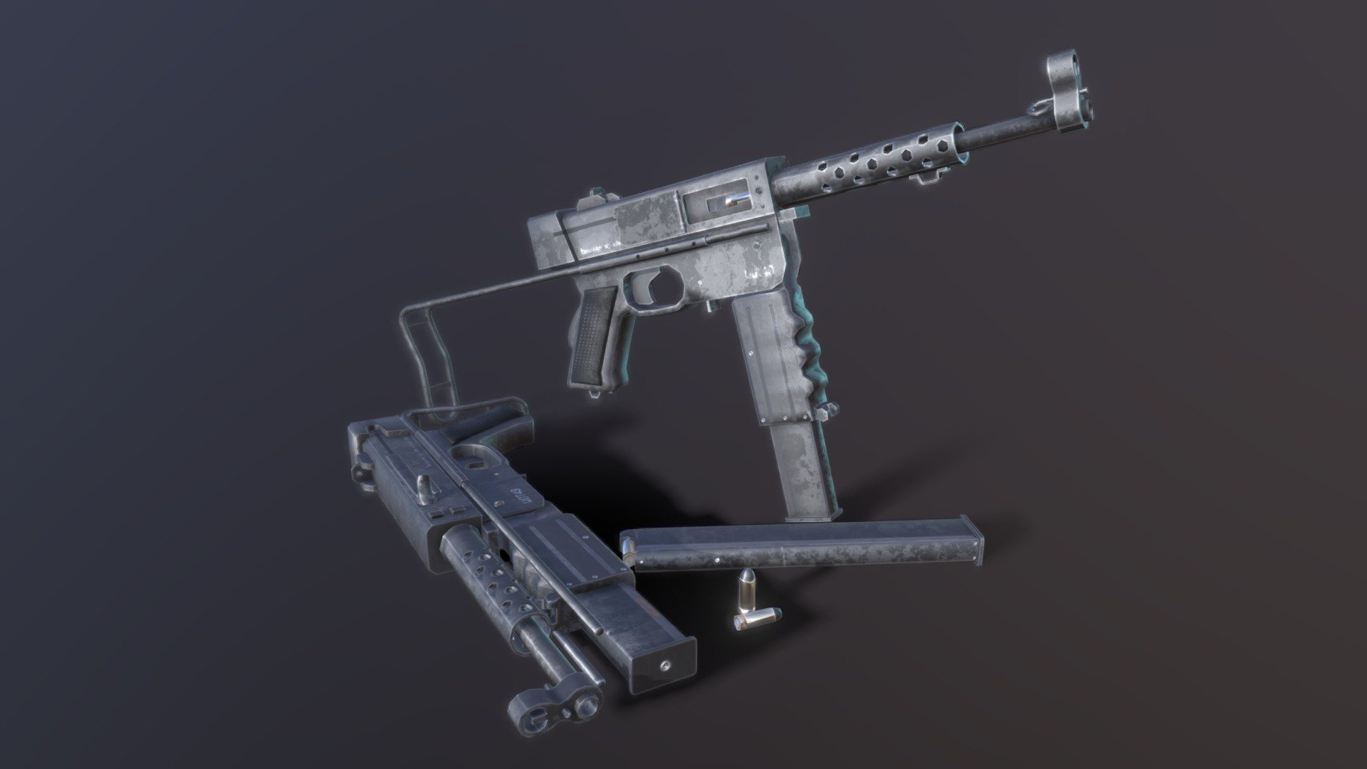 MAT 49 : French Submachine-gun 3d model