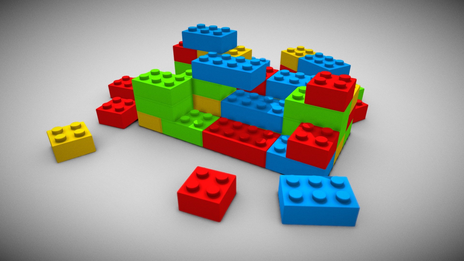 3d Lego Model 3d model