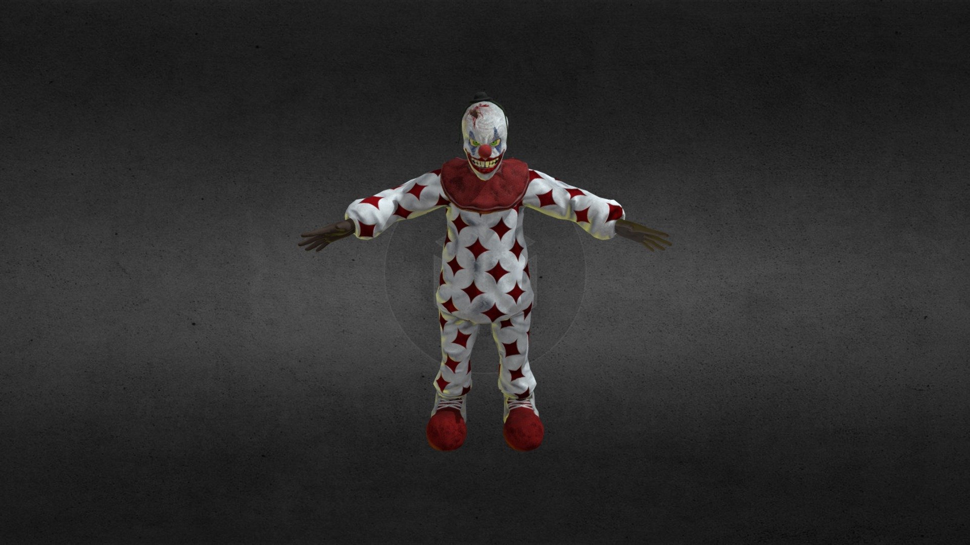 Scary Clown 3d model