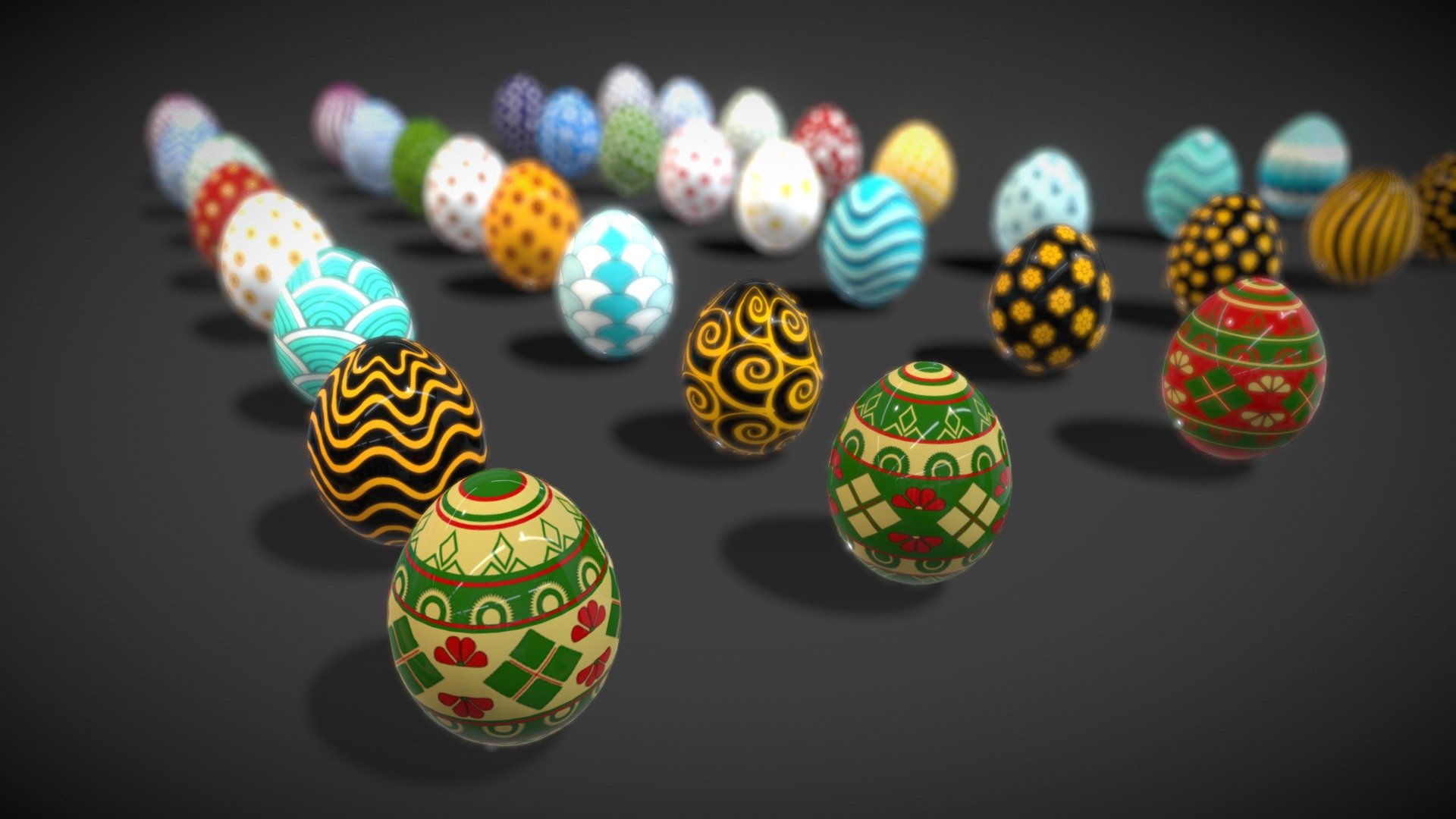 Collections Easter Eggs8 3d model