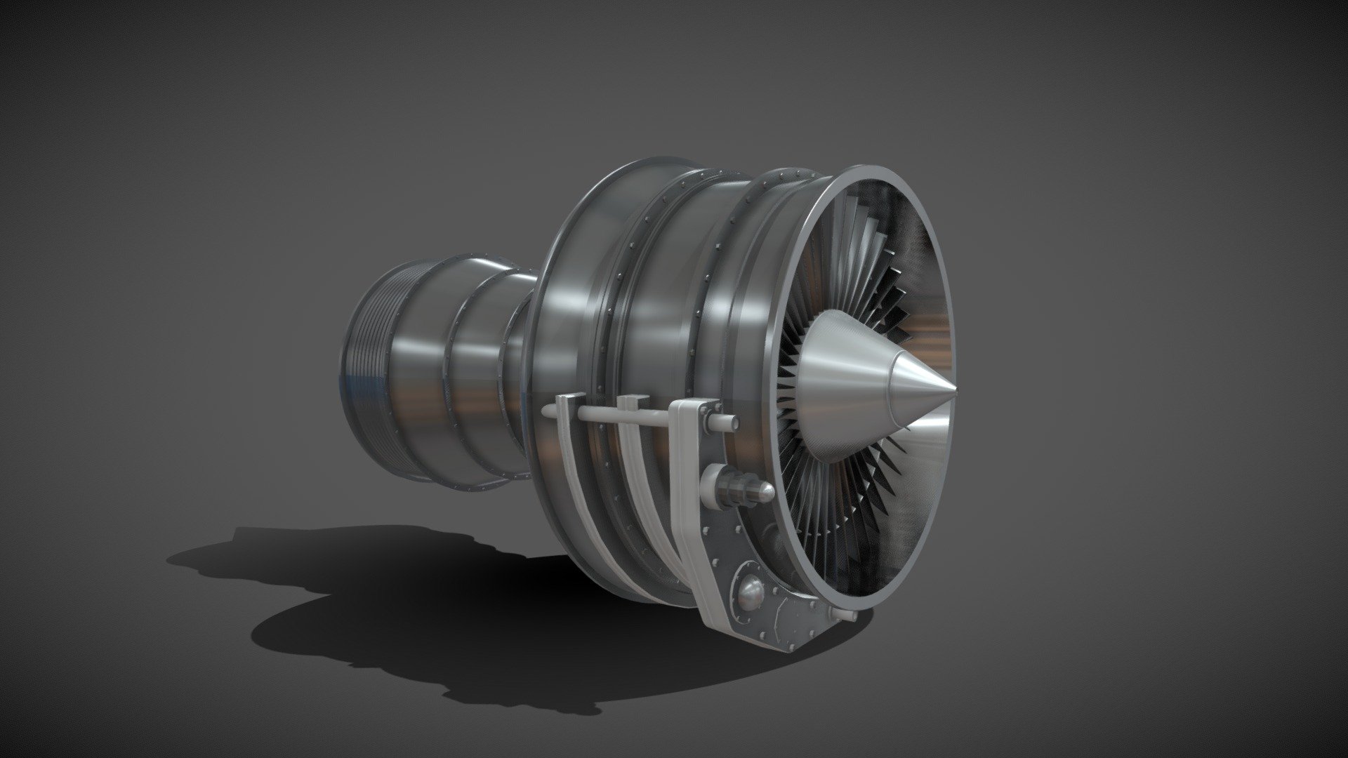 Jet Engine 3D 3d model