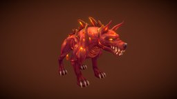 Stylized Fantasy Hell Hound