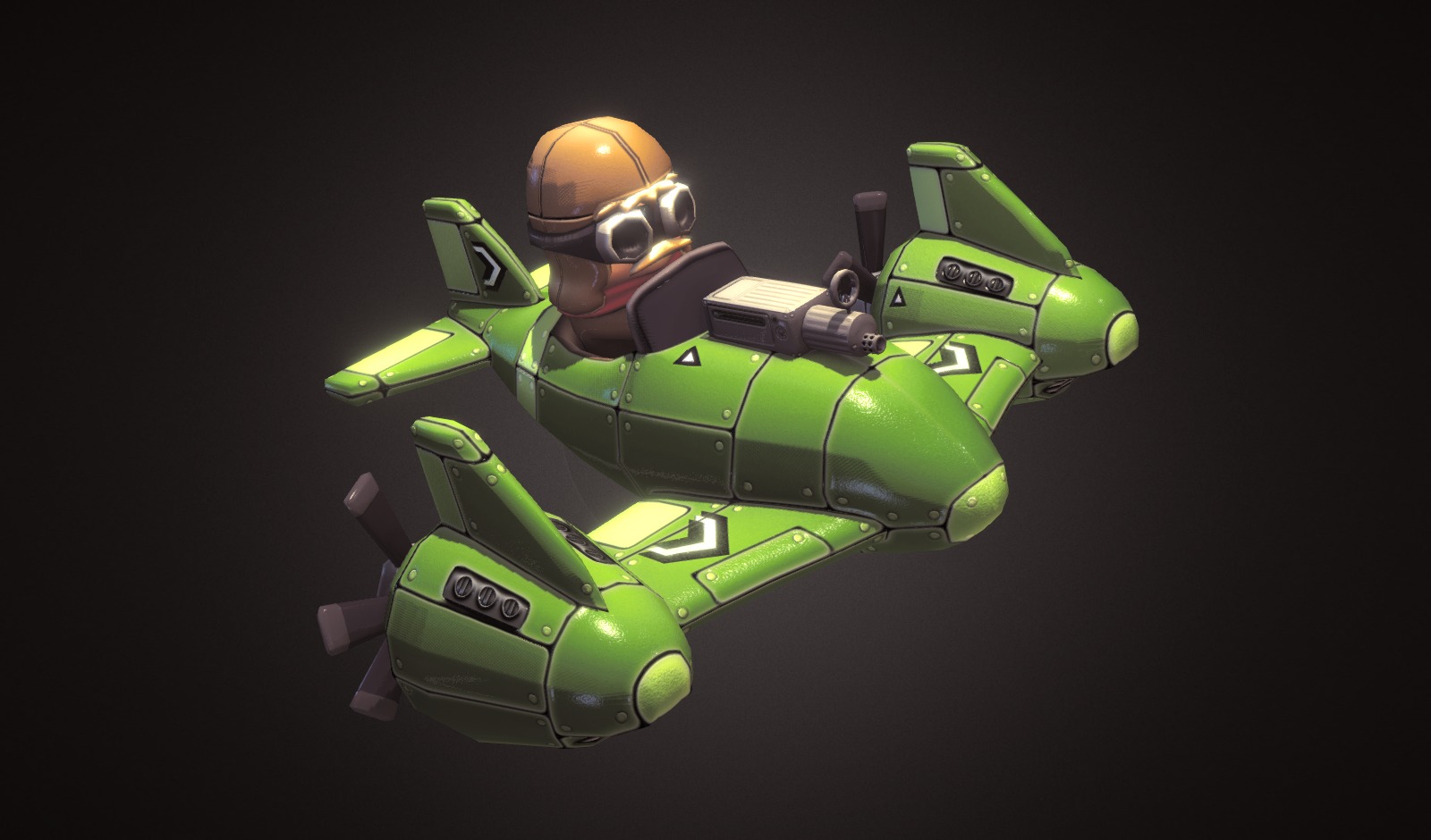 Toony plane 2 3d model