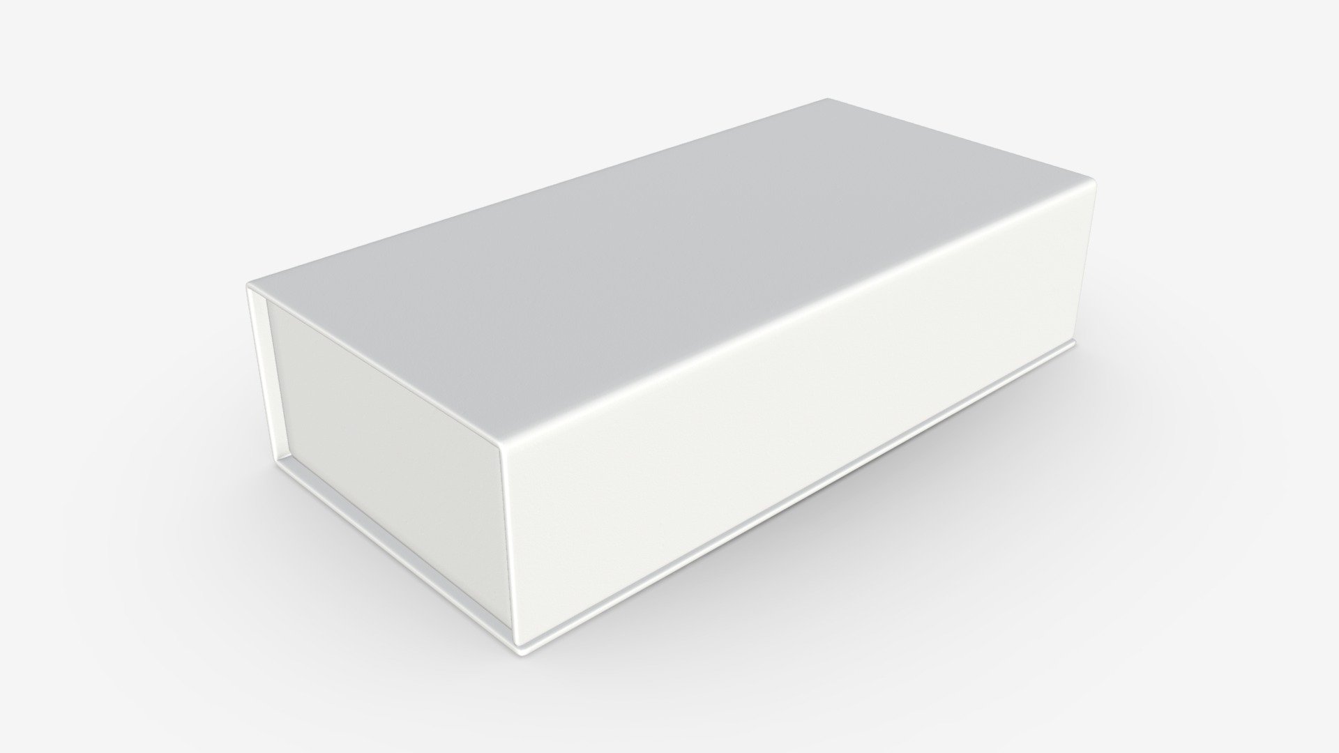 Magnetic paper gift box 01 3d model