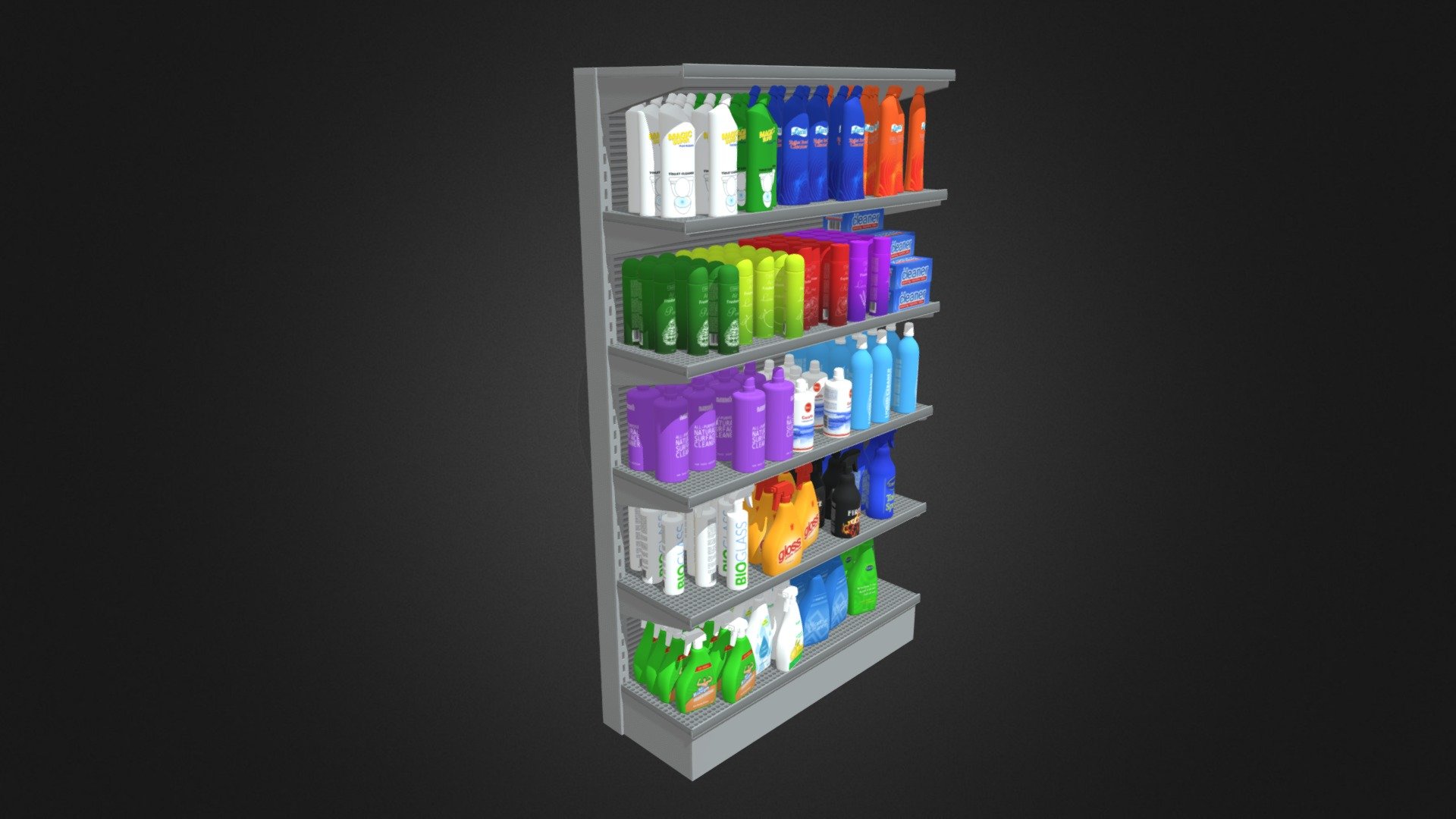 Market Shelf 3d model