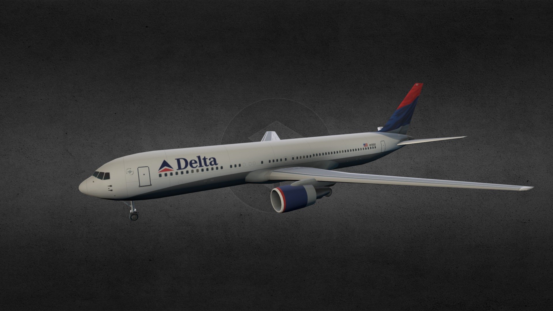 Boeing 767-300 3d model