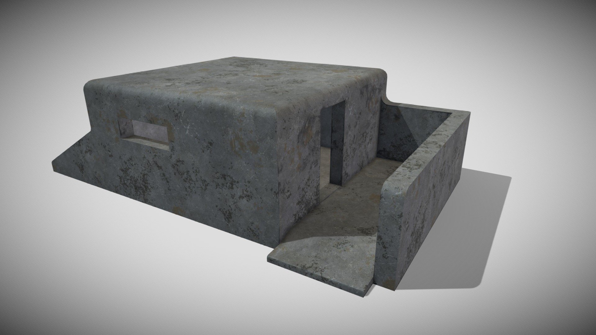 WW2 Field Bunker 3d model