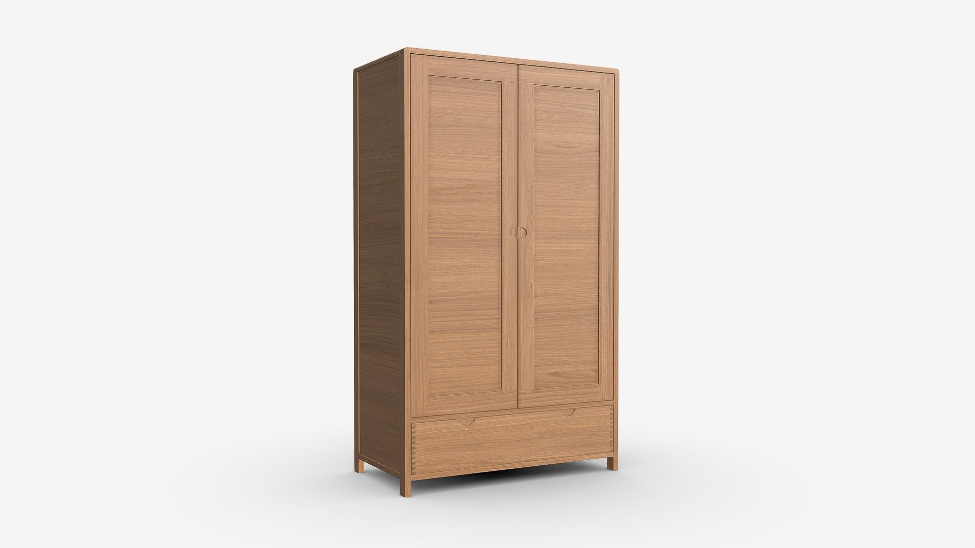 Wardrobe 2 Door Ercol Bosco 3d model