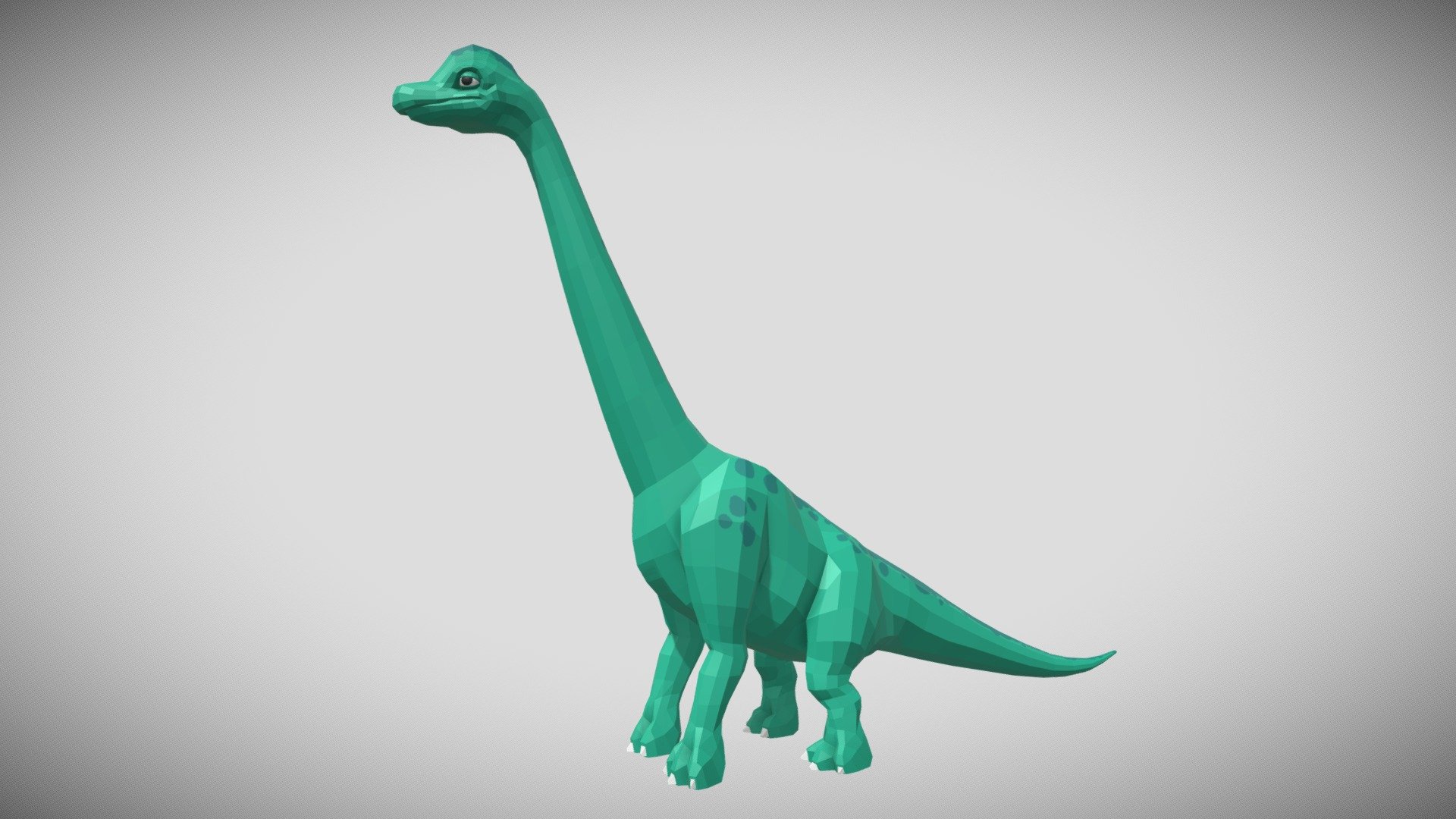 [Low Poly] Brachiosaurus 3d model