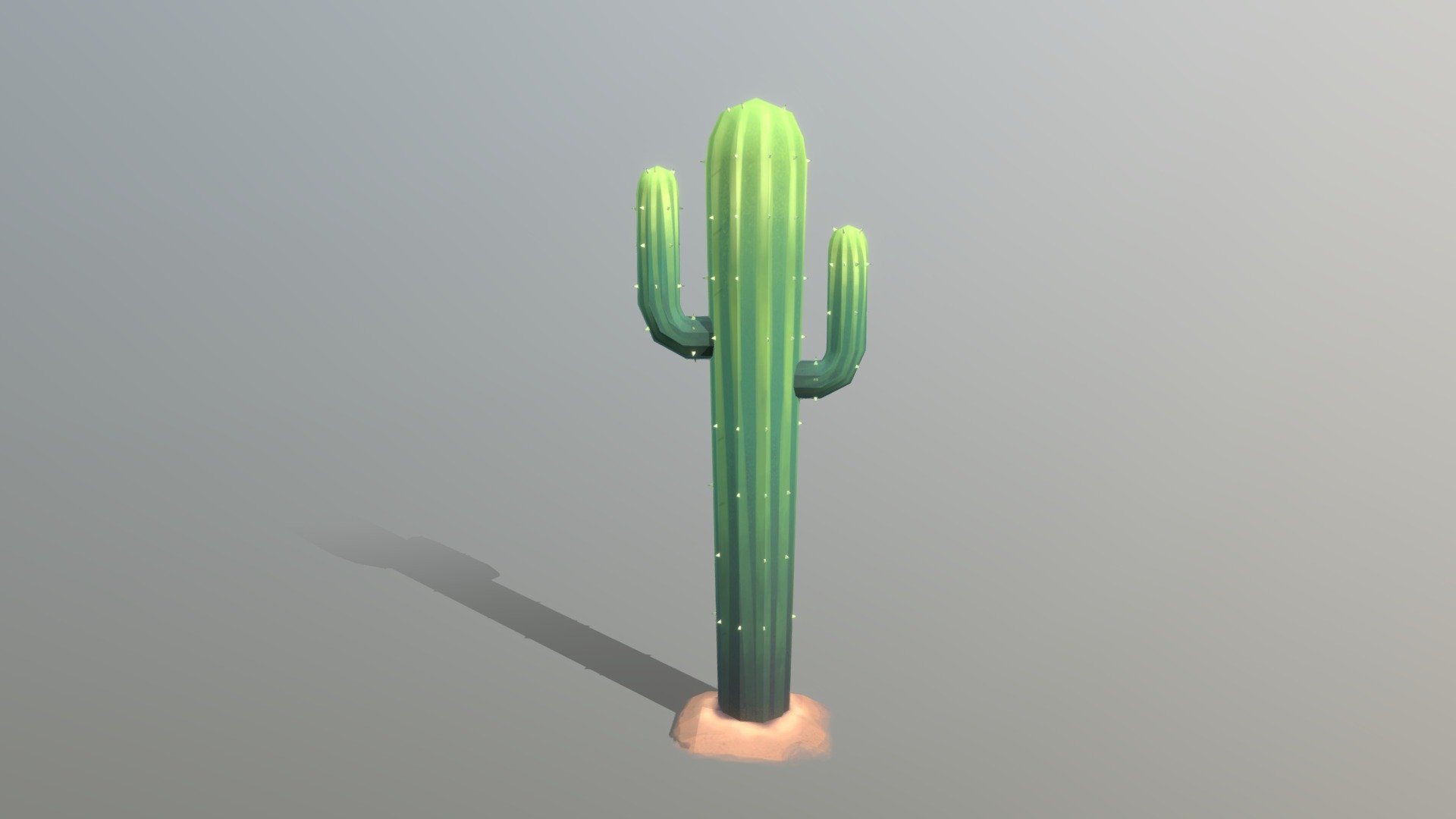 Low Poly Cactus 3d model