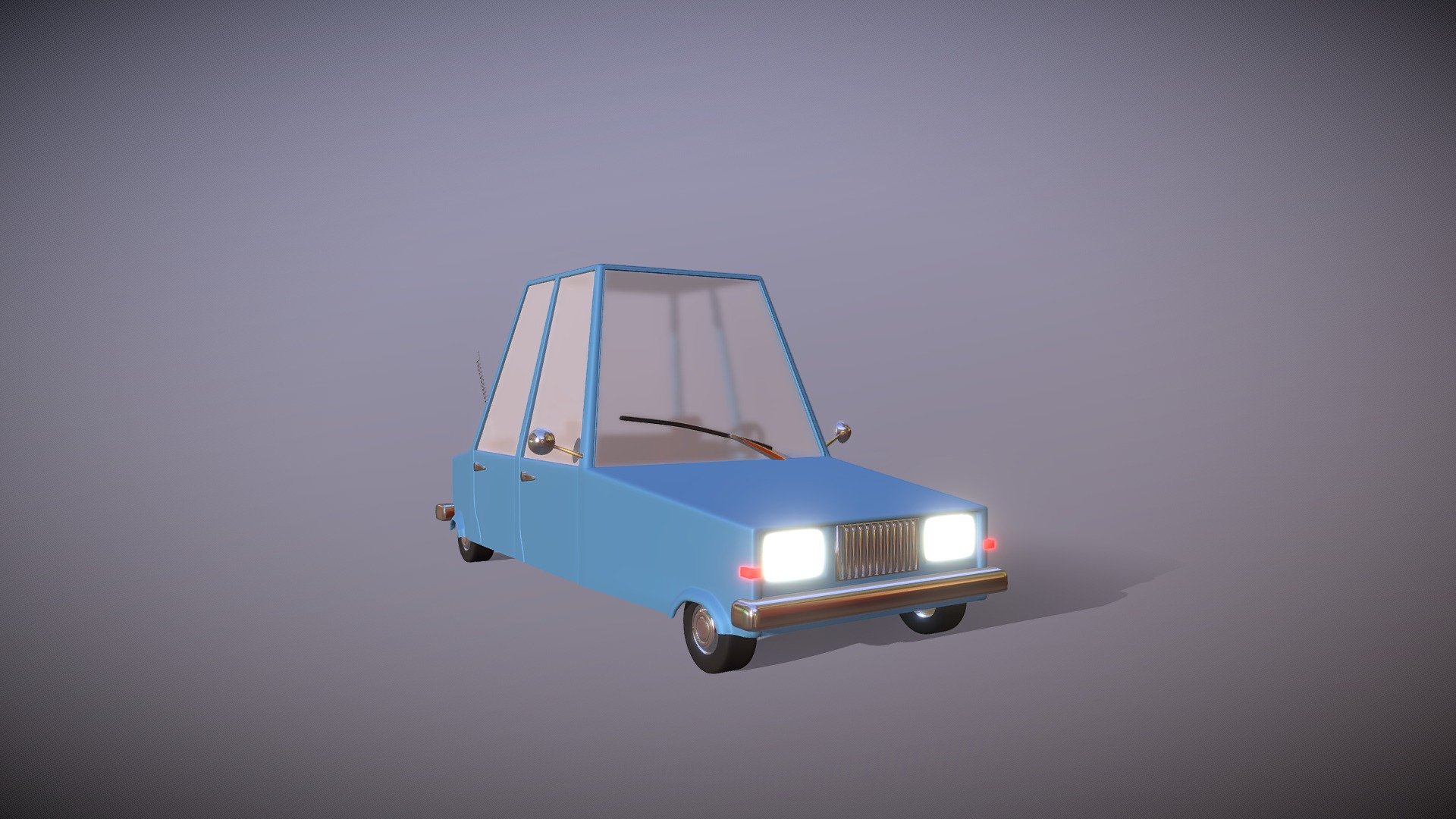 Cartoon Car 2 3d model