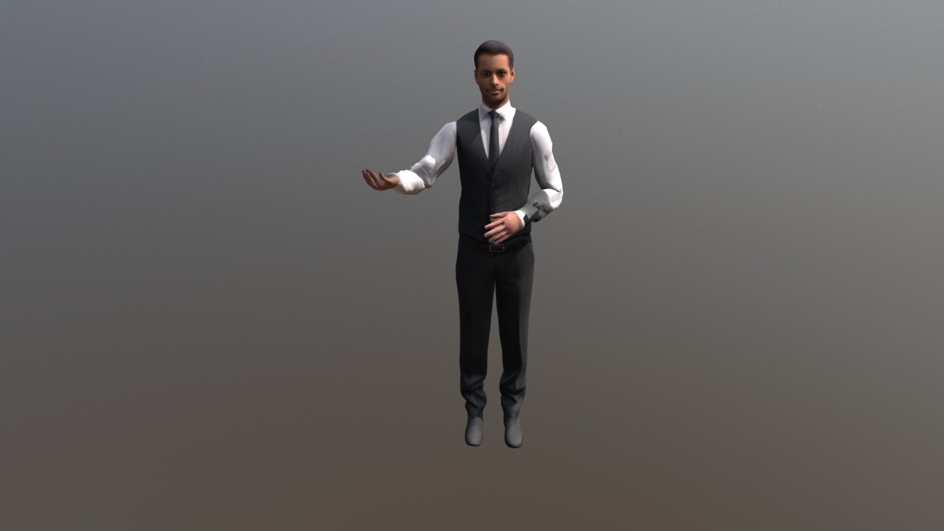 waiter 3d model