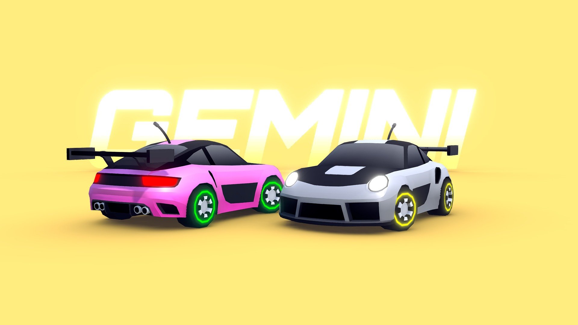 TURBO: "Gemini" Cartoon Car 3d model