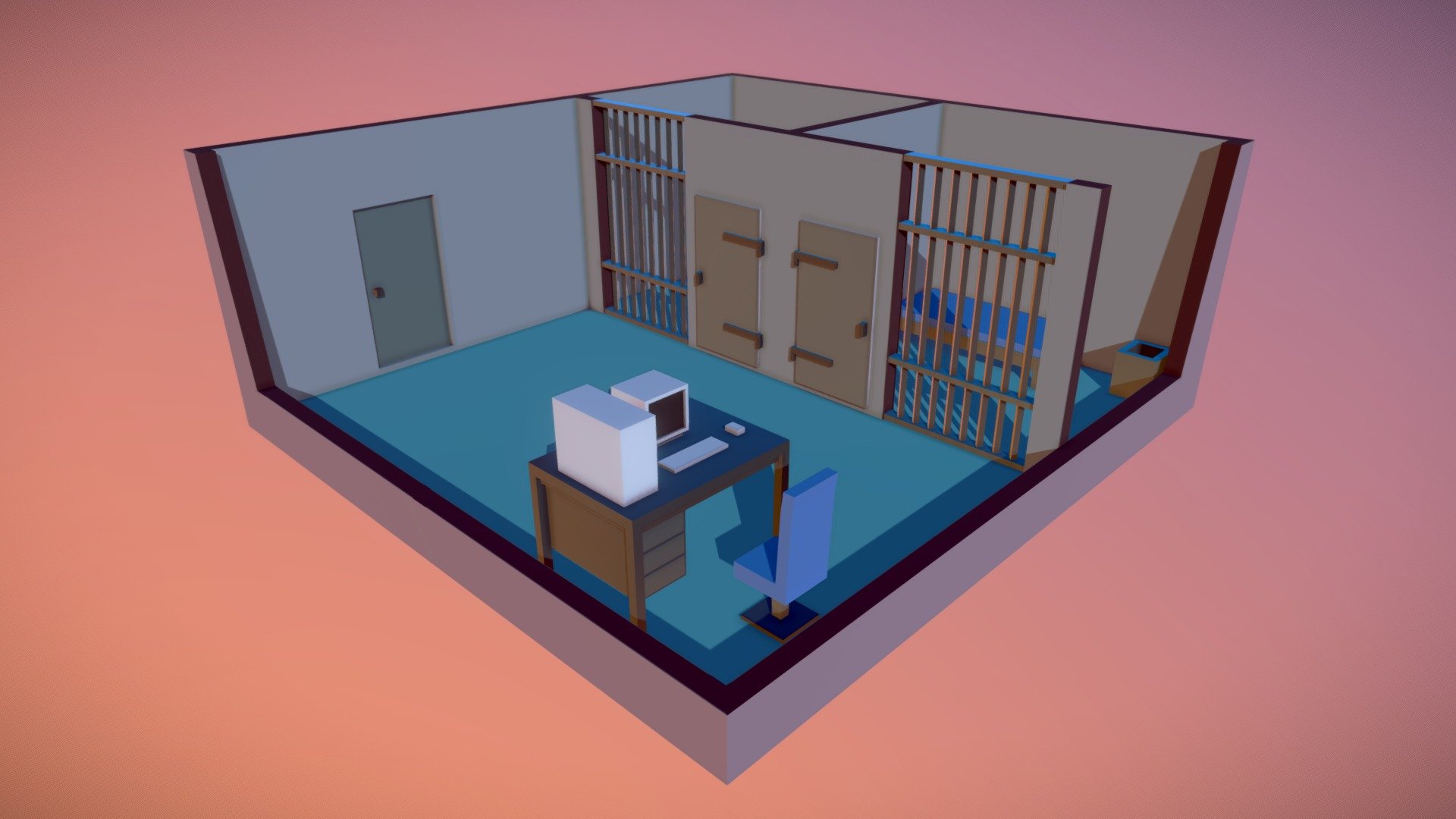 Little Prison 3d model