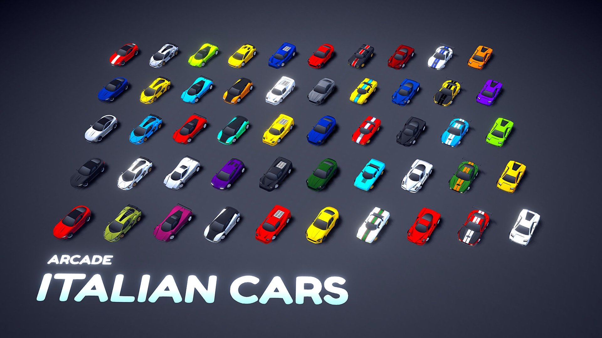 ARCADE: Italian Cars Pack 3d model