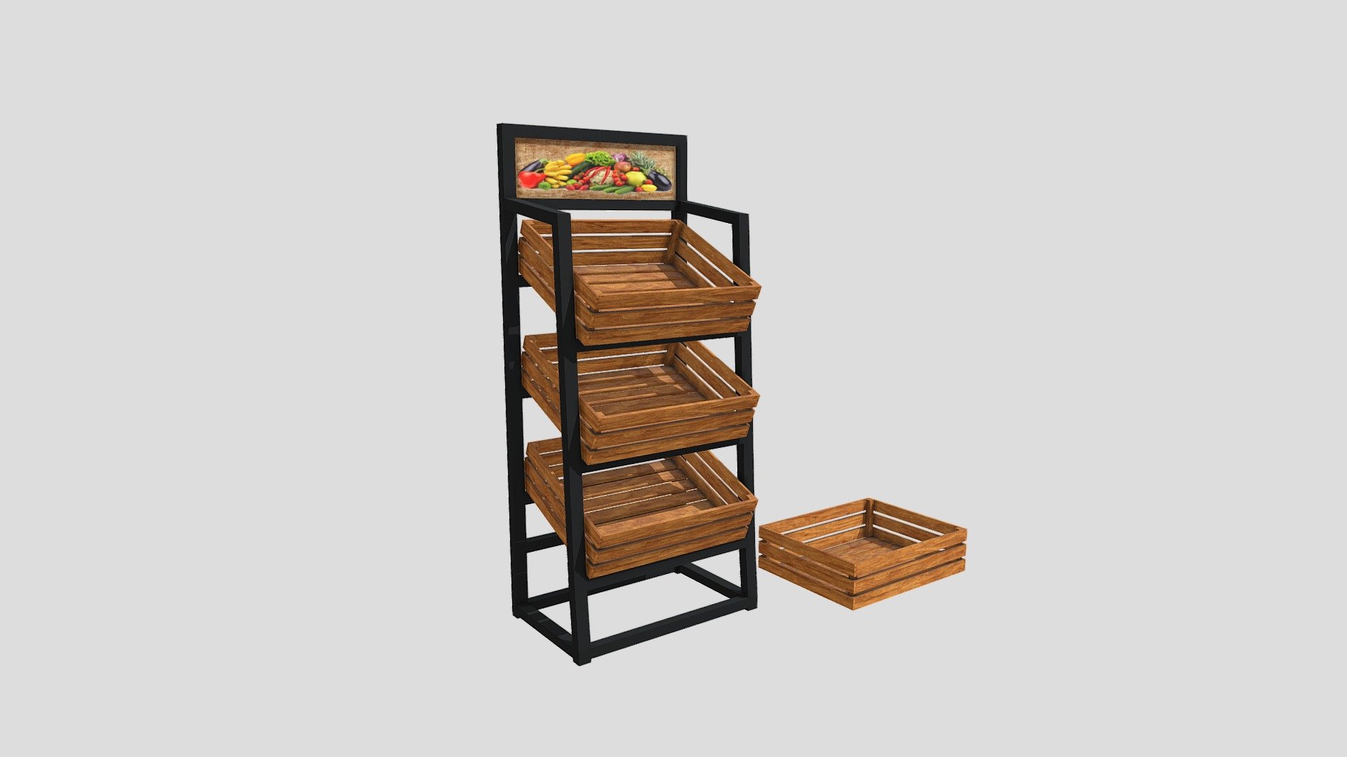 Fruit Shelf 3d model