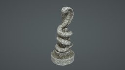 Snake Statue Aquarium Decoration